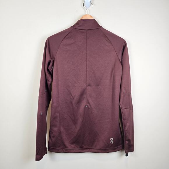On Cloud Running Climate Shirt 1/4 Zip Womens Size XS Mulberry Pullover LS - Picture 3 of 3